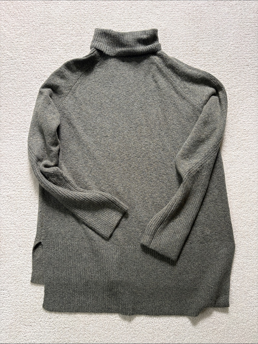 a new day Olive-Taupe Knit Turtleneck Sweater
